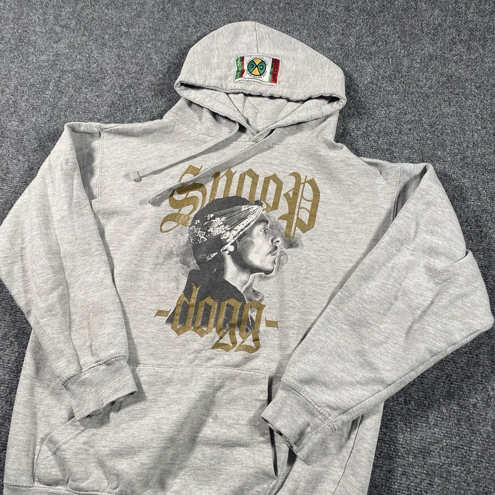 Vintage Snoop Dogg Cross Colours Rap Hip Hop Hoodie Mens Small Faded Distressed